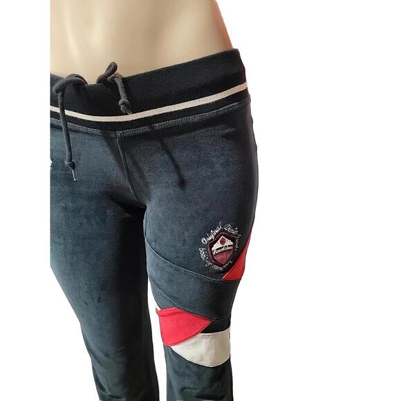 Rocawear Vintage Velour Velvet Size S Women's RARE Sweatpants Patchwork #X - Picture 3 of 11